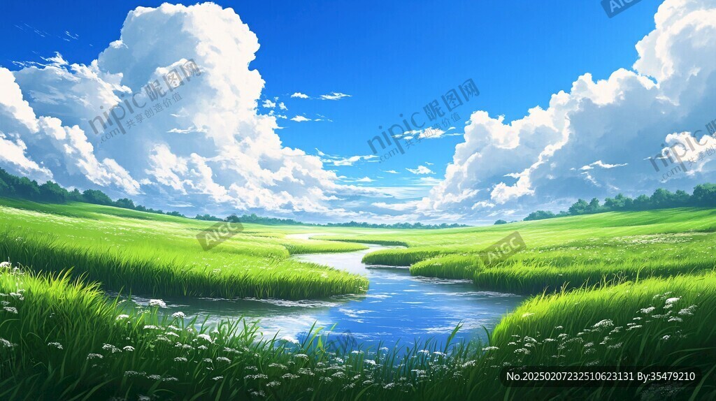 宽屏风景画