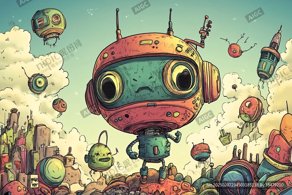 科幻题材插画