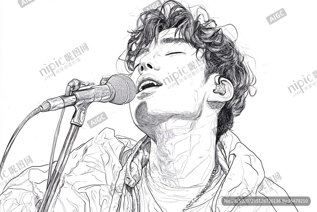 手绘追光的少年