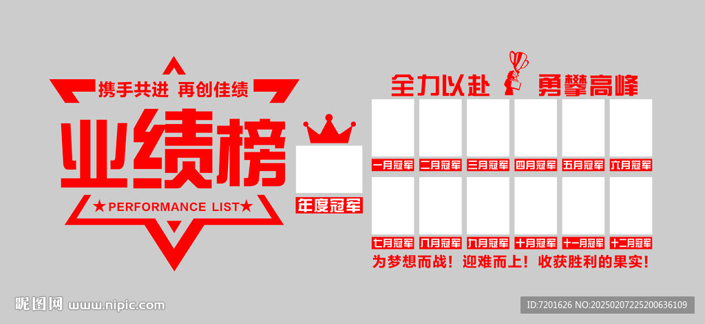 业绩榜