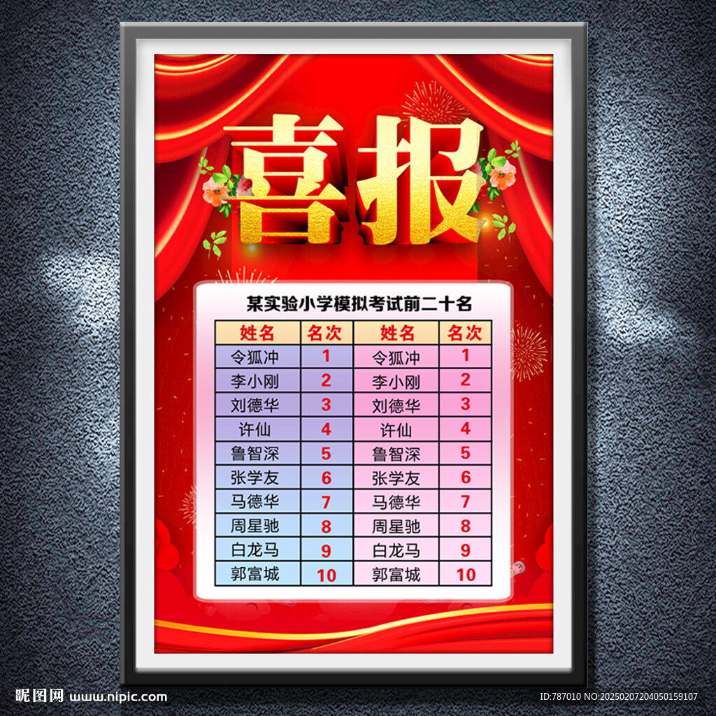 喜报