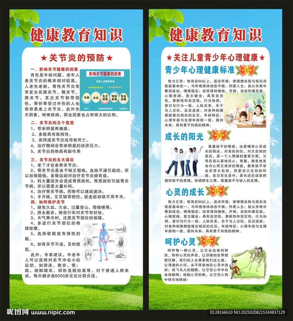 健康教育知识展架