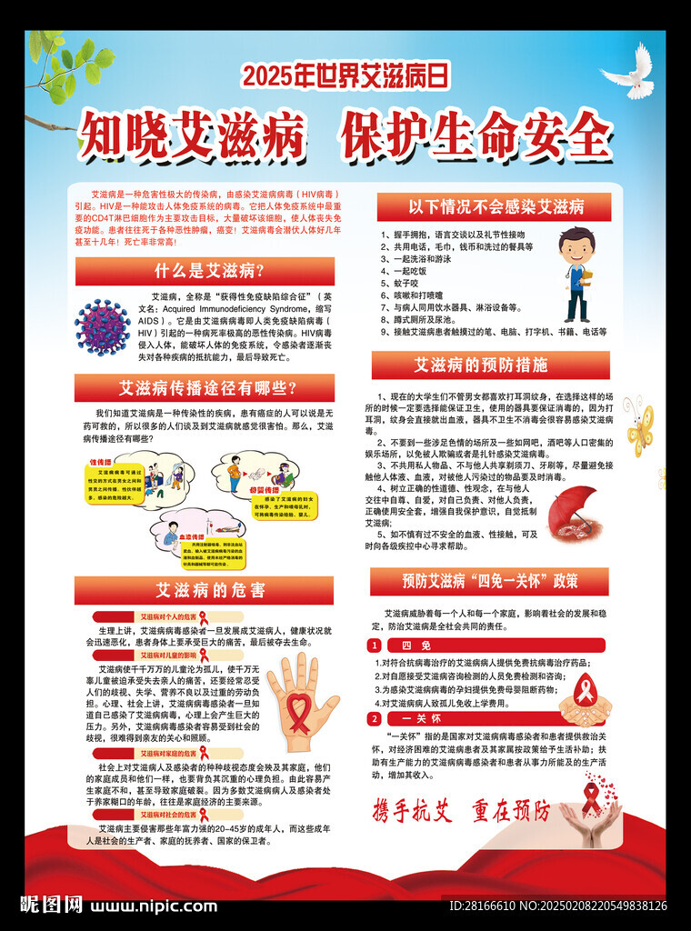 世界艾滋病日海报