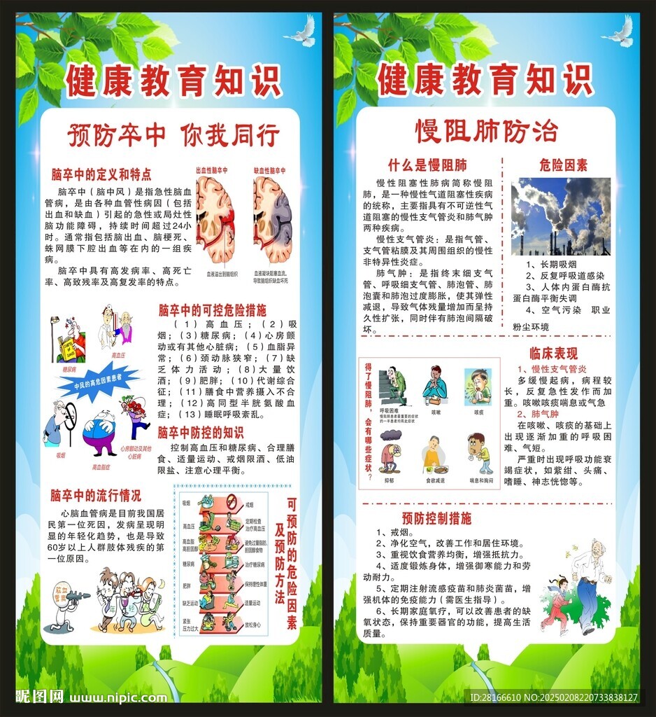 健康教育知识展架