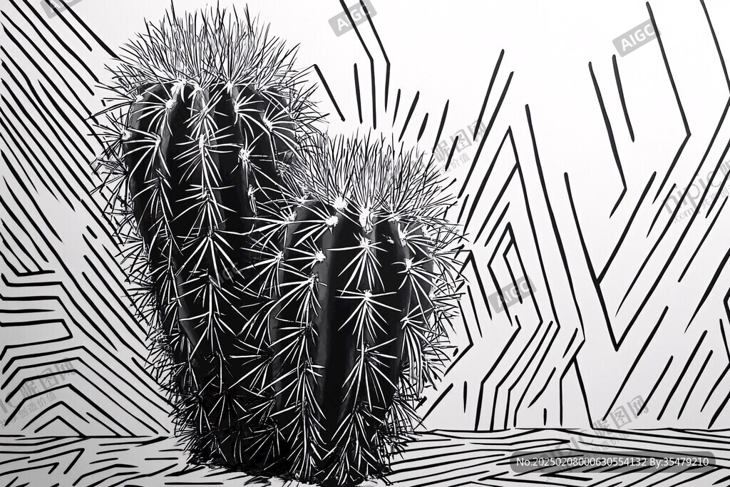 仙人球插画