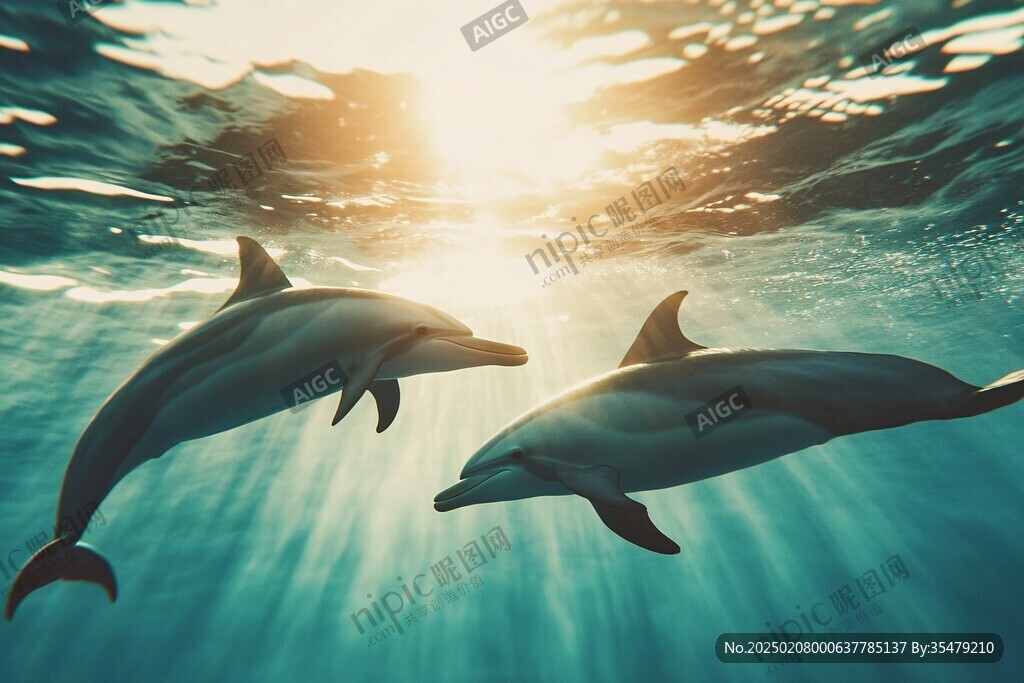 海豚镜头写真