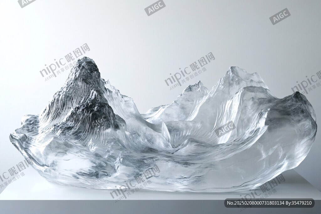 晶雕山水