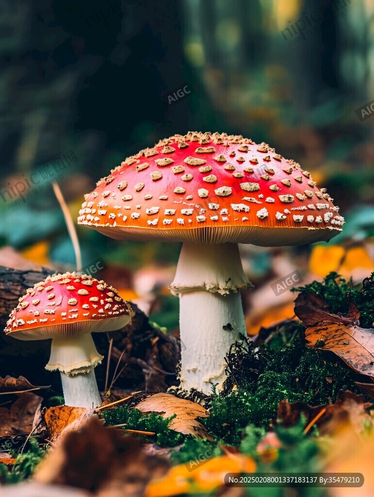 唯美森林野生菌
