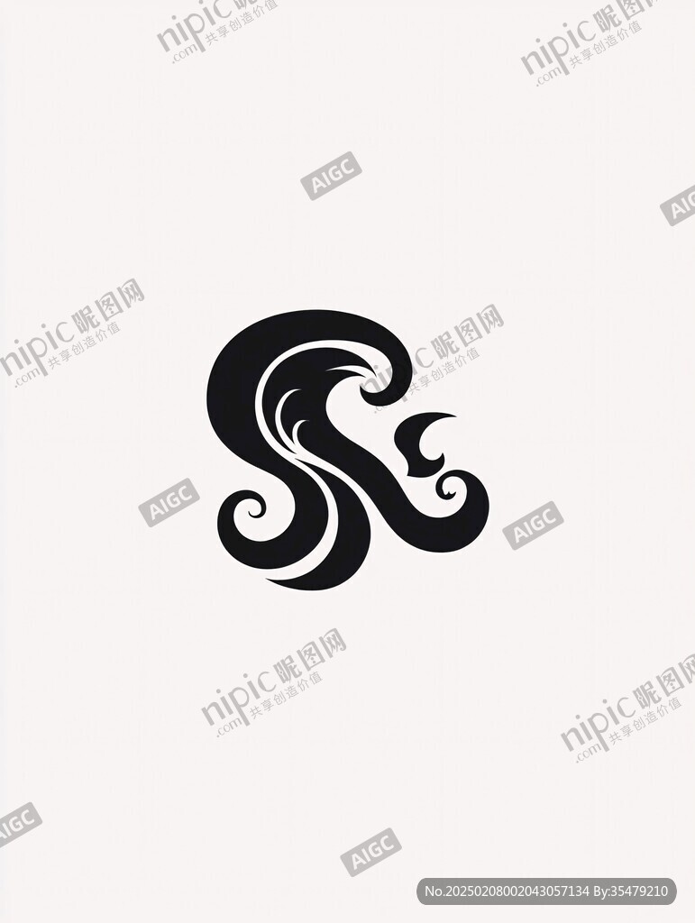 浪花s字母logo