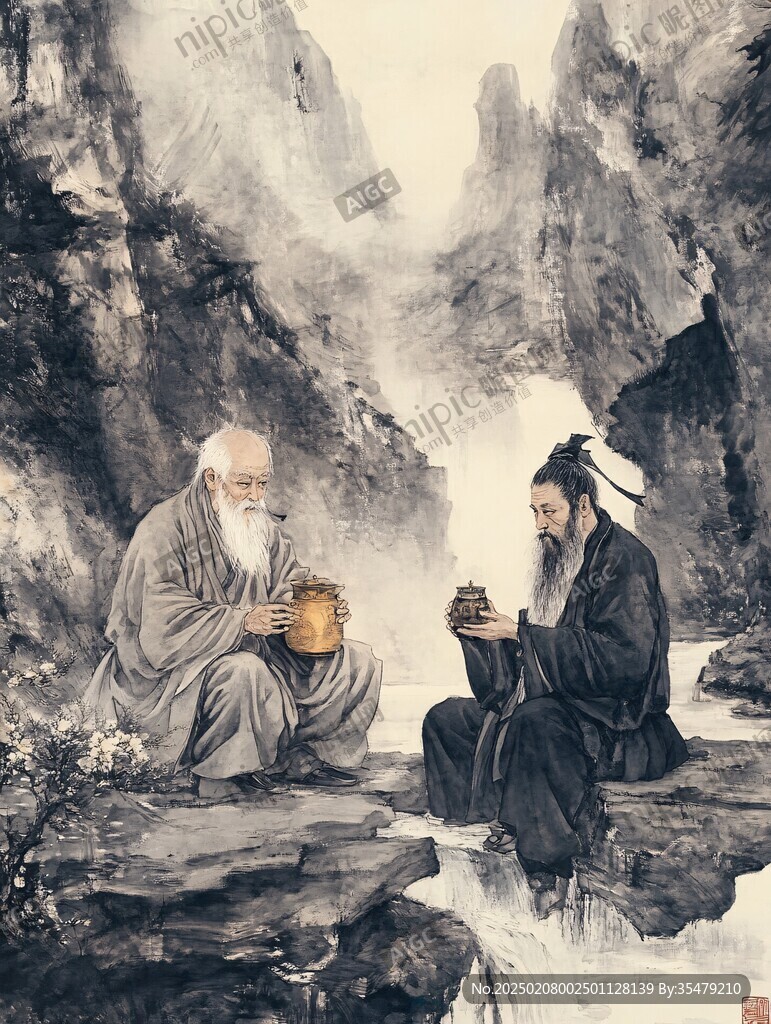 古人饮坛酒