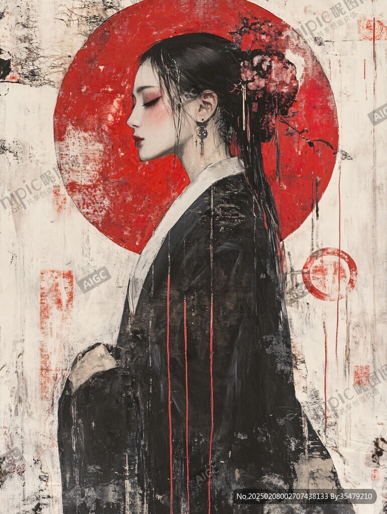 插画艺妓