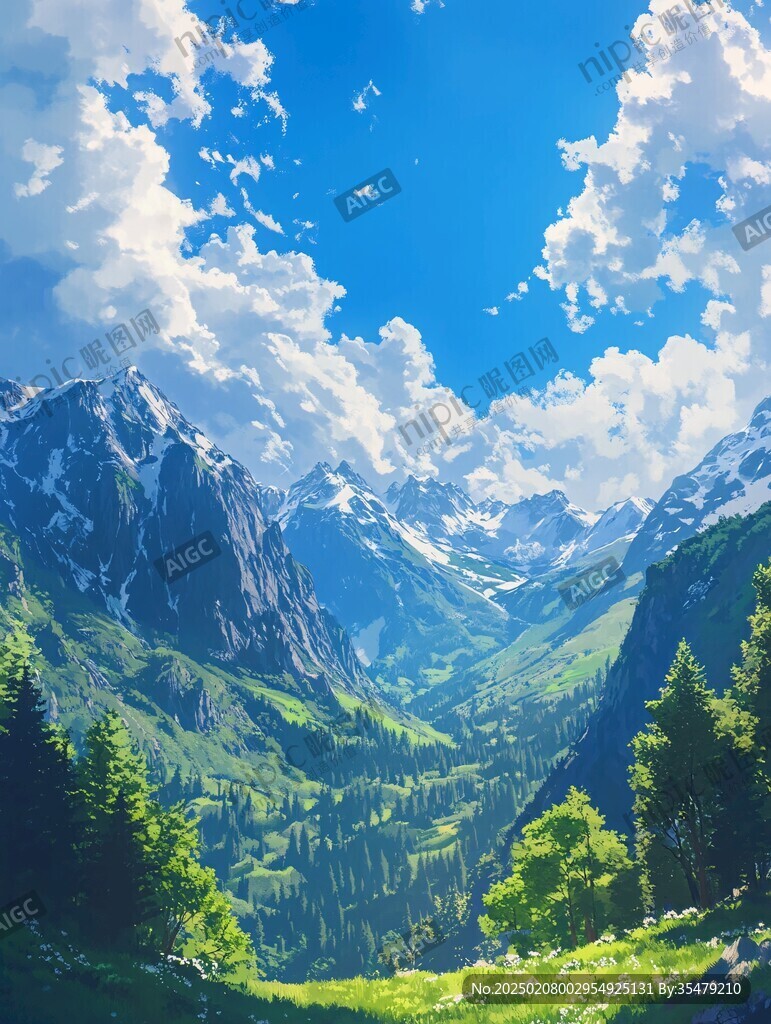 宽屏风景画