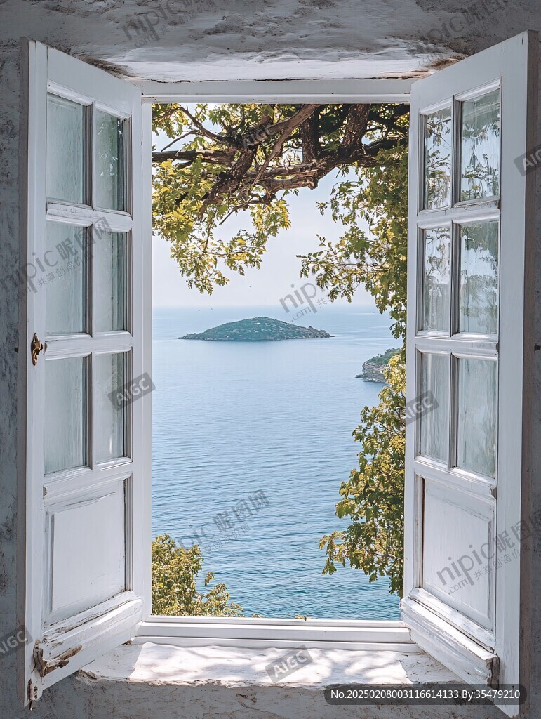 透过窗口海看海