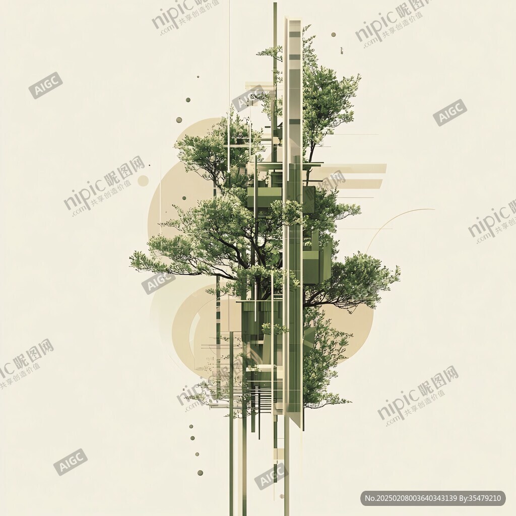 3d立体抽象树
