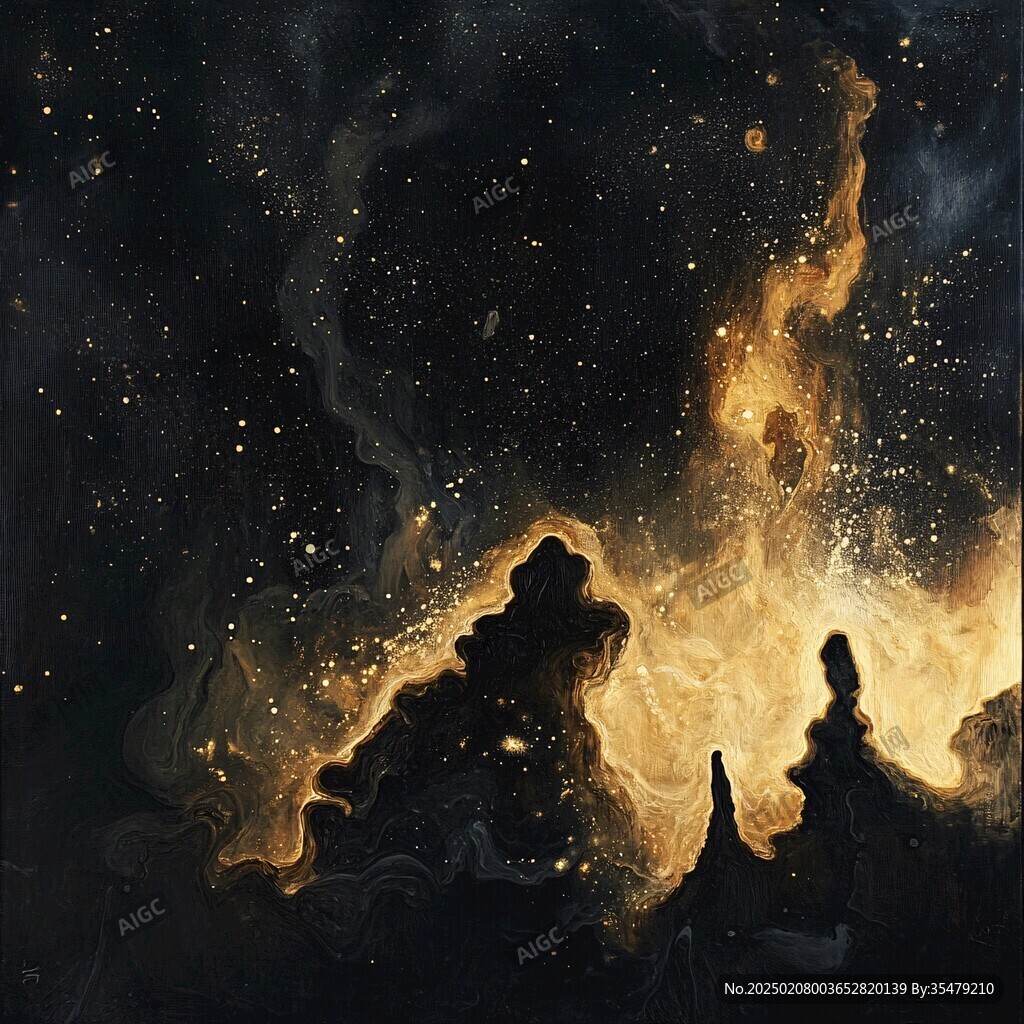 抽象写意星辰大海