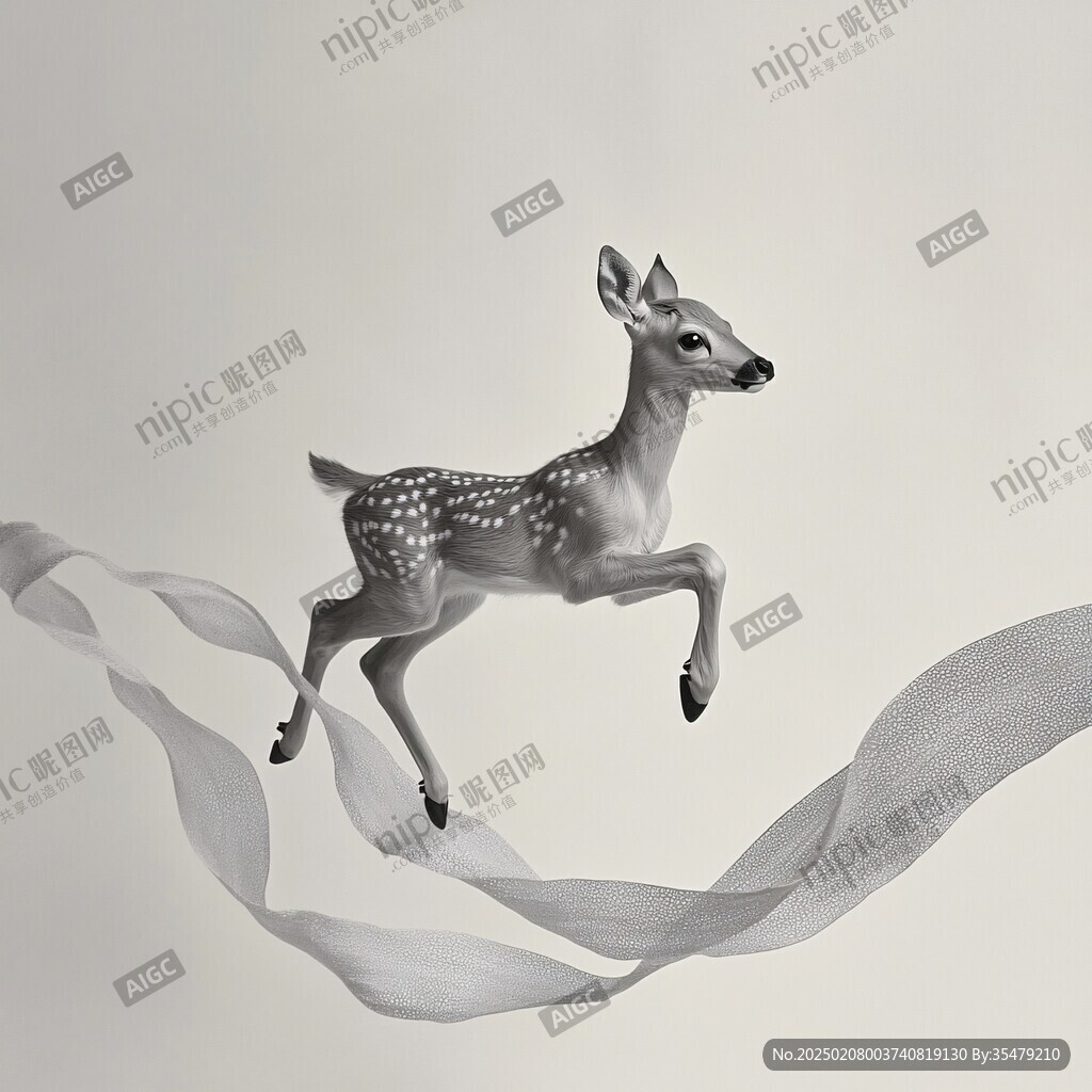 小鹿临摹