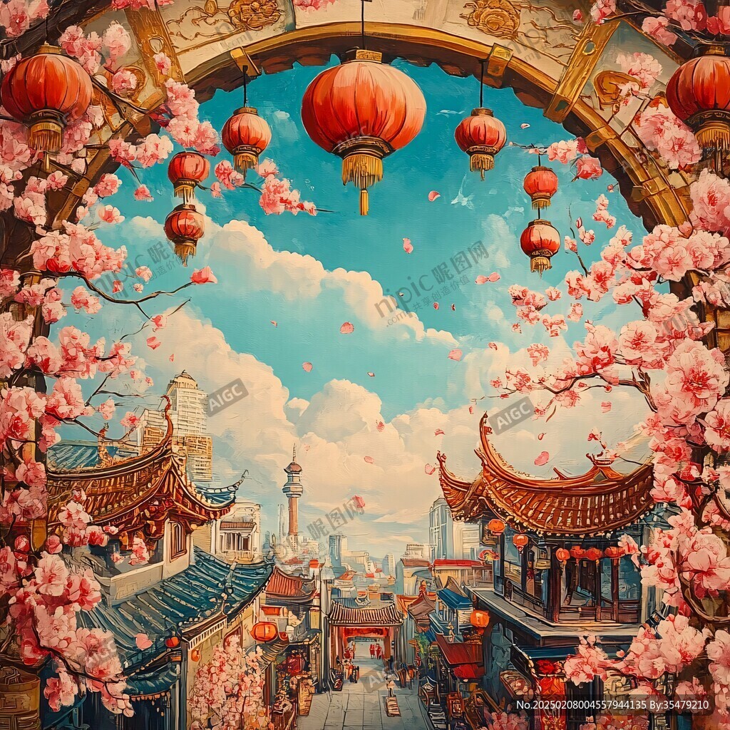 横店插画