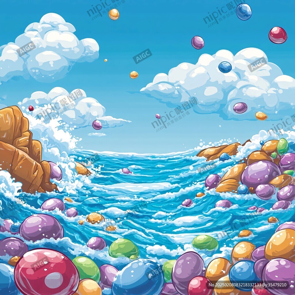 大海海洋卡通剧背景