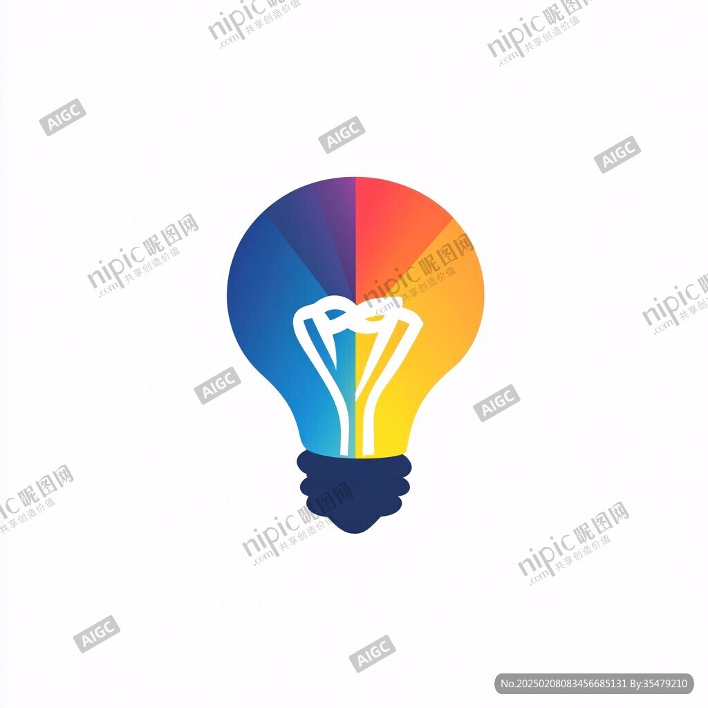 灯泡创意logo