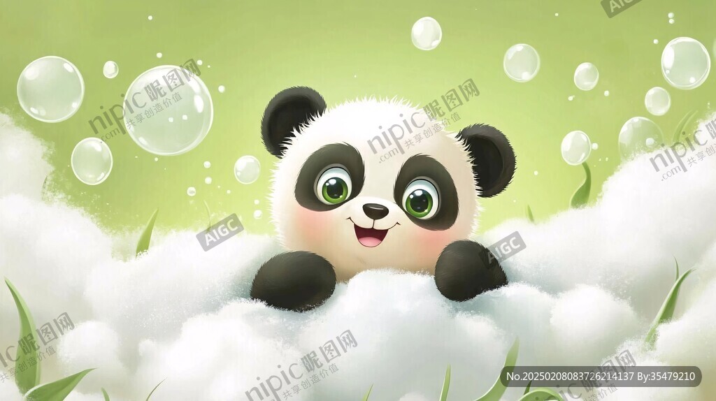 卡通熊猫壁纸