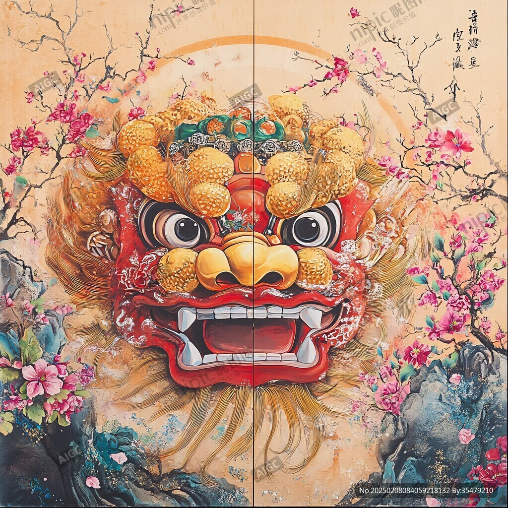 醒狮系列插画