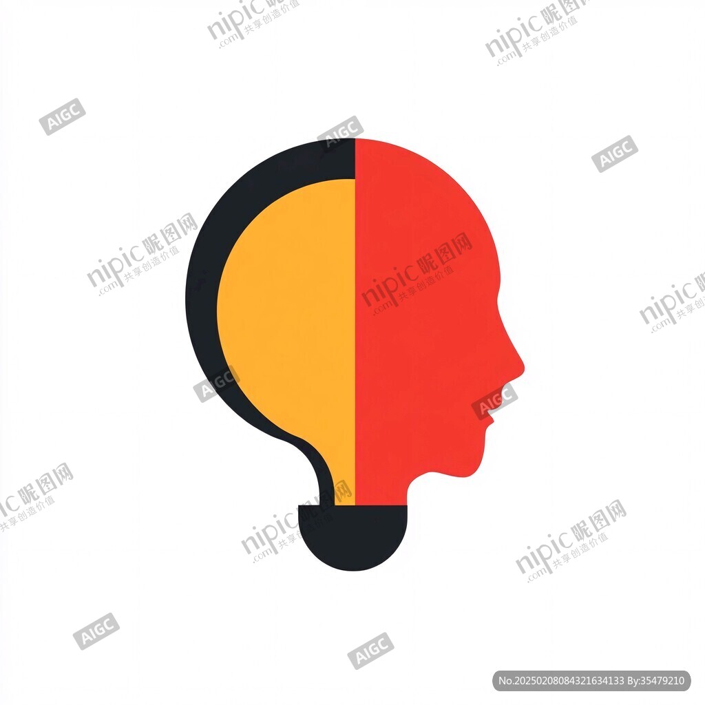 人头灯泡logo