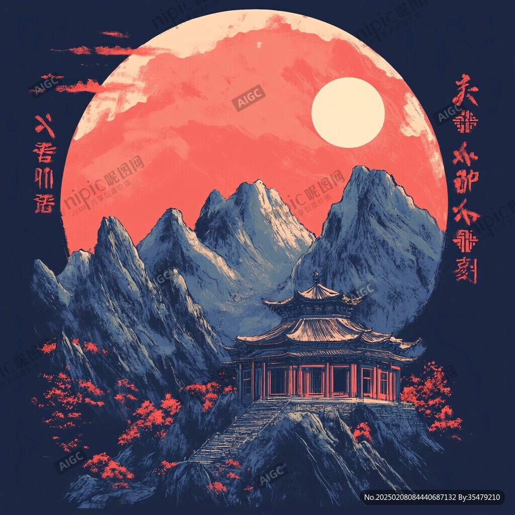 大境门插画