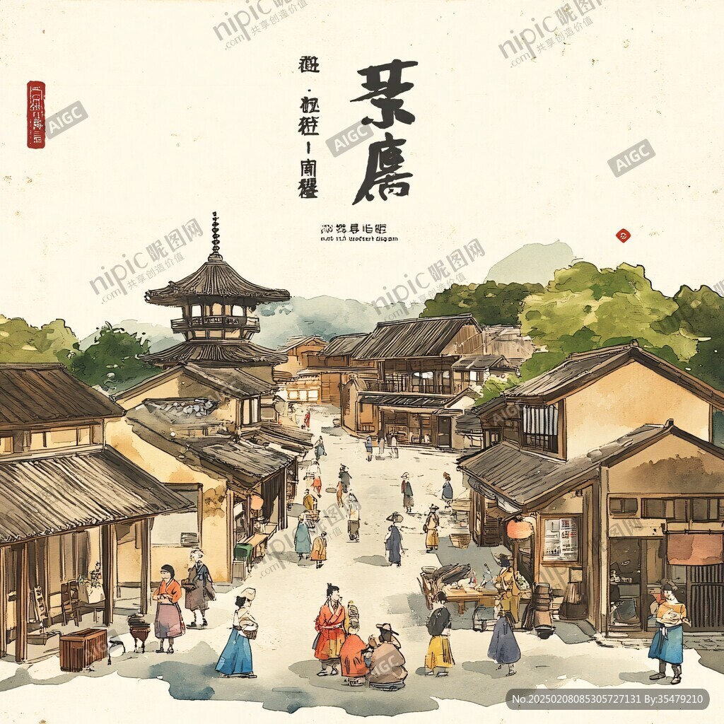碧鸡坊插画