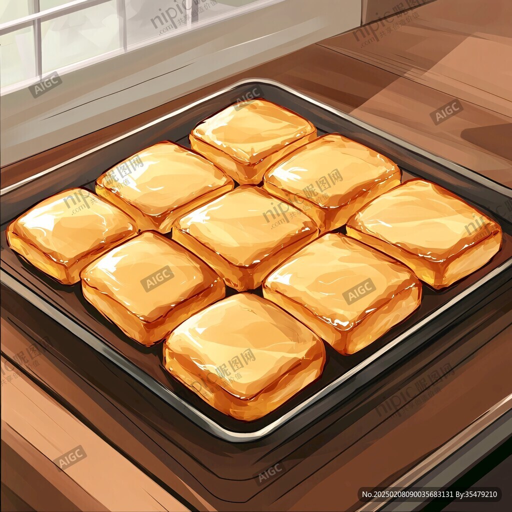 夹心酥插画