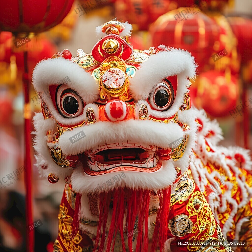 舞狮特写
