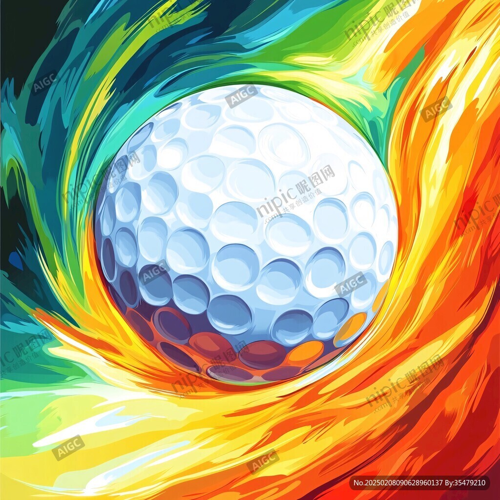 高尔夫球多颜色