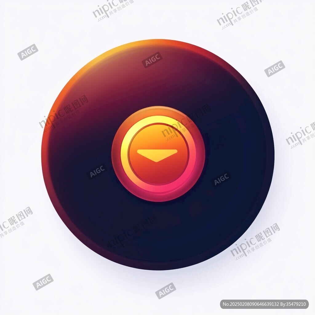 立体圆形按钮