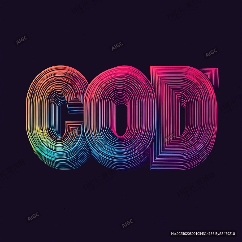 渐变色字体设计