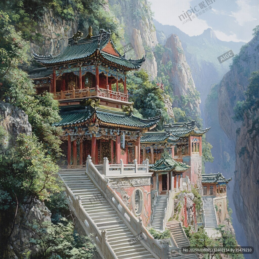 宏大寺庙场景