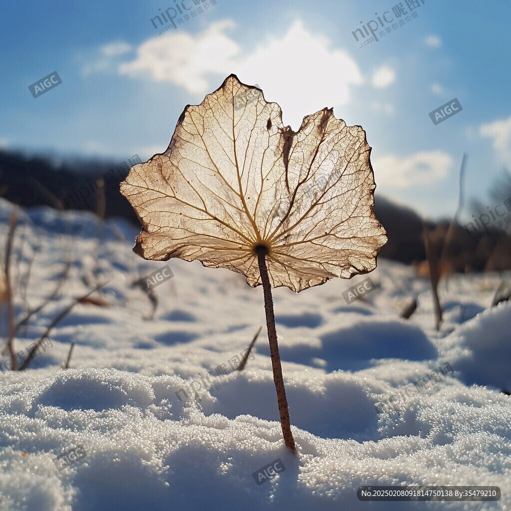 残荷雪韵