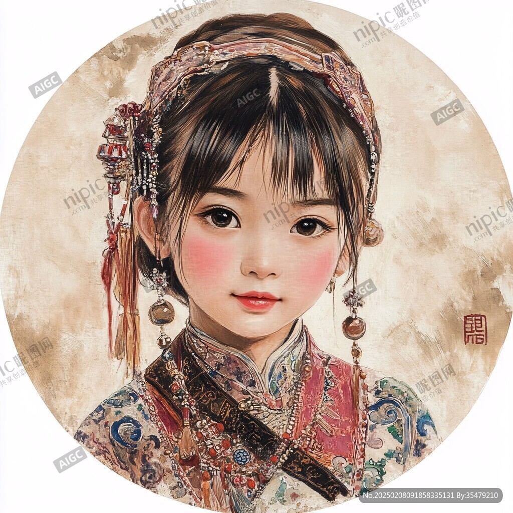 格格头像插画