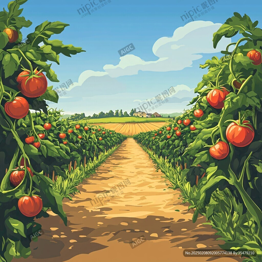 果场插画