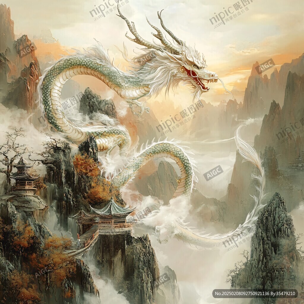 高清唯美双龙戏珠