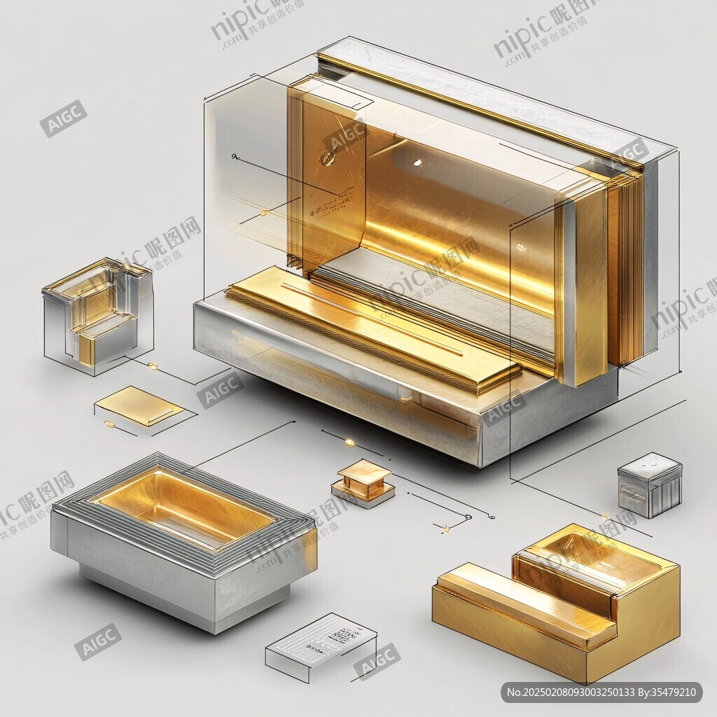 3d立体金属感素材