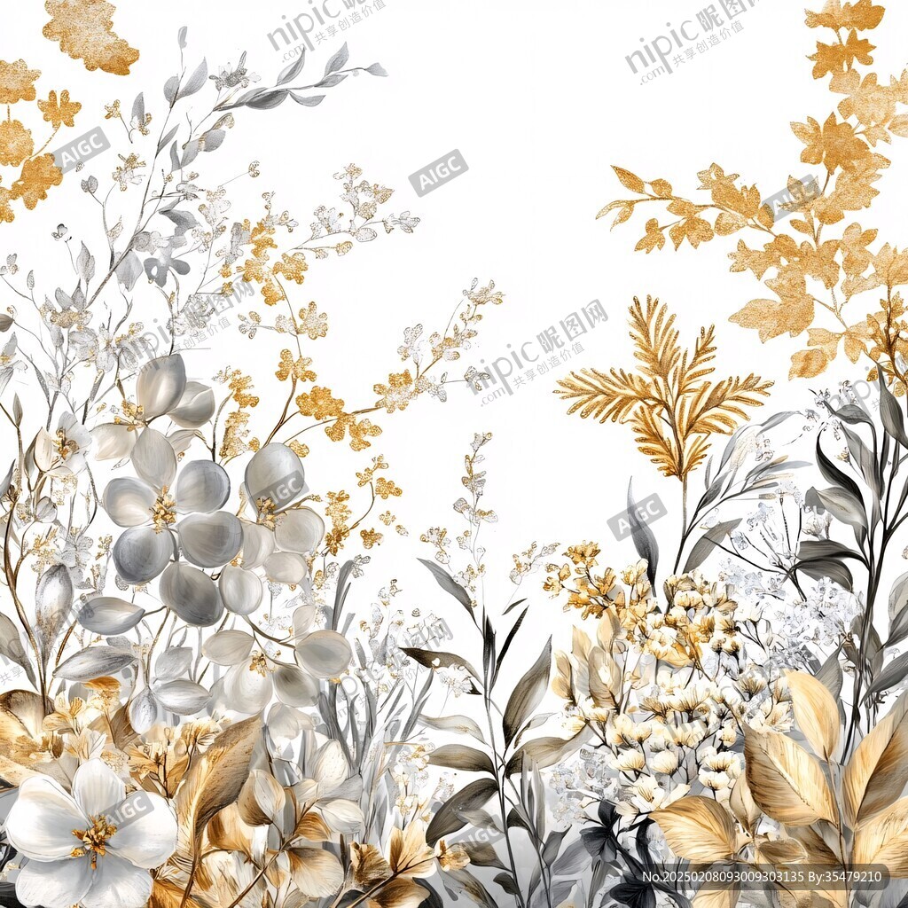 欧式手绘花卉