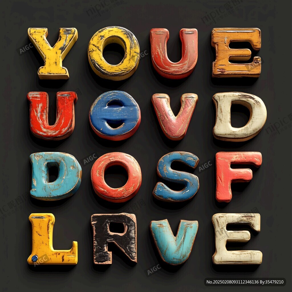 love英文字母设计
