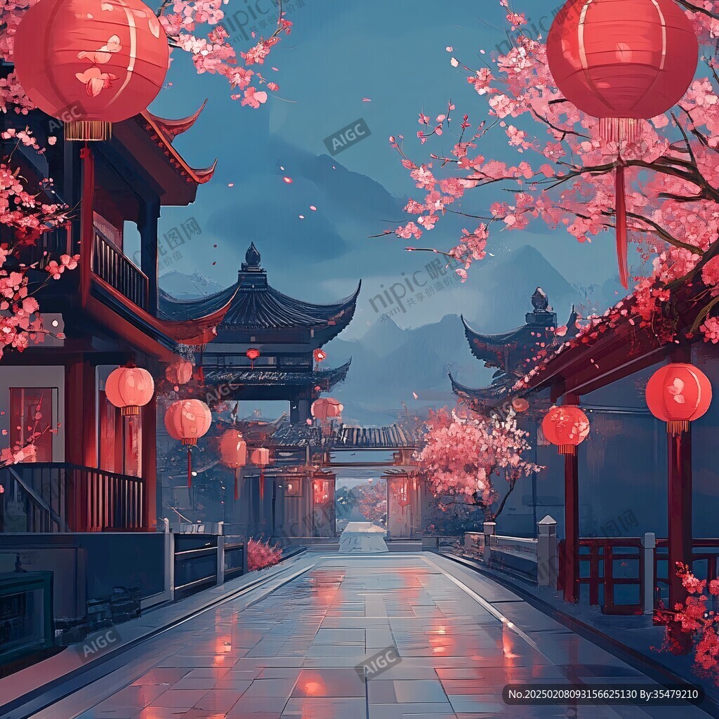 横店插画