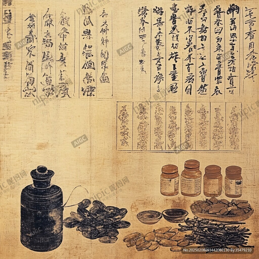 传统制药图