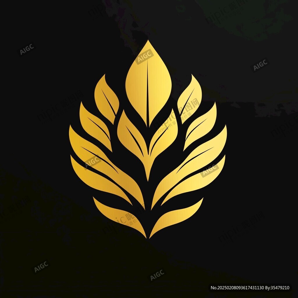 金色麦logo穗