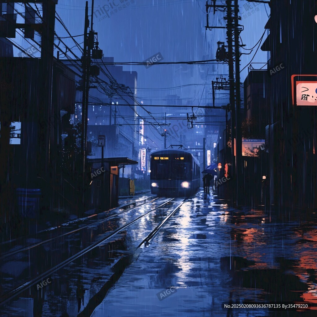 夜景梅雨季