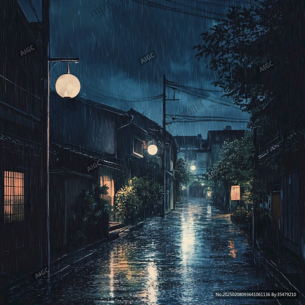 夜景梅雨季