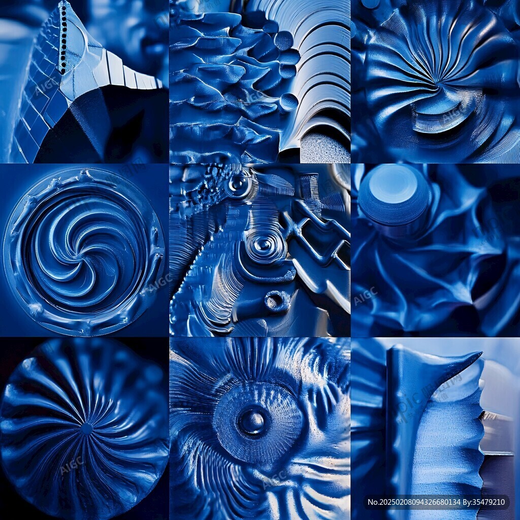 皇家蓝立体感浮雕背景