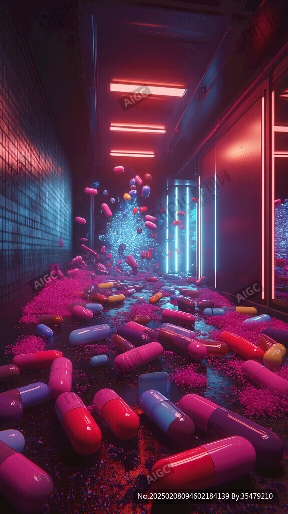 赛博朋克风格迎宾区