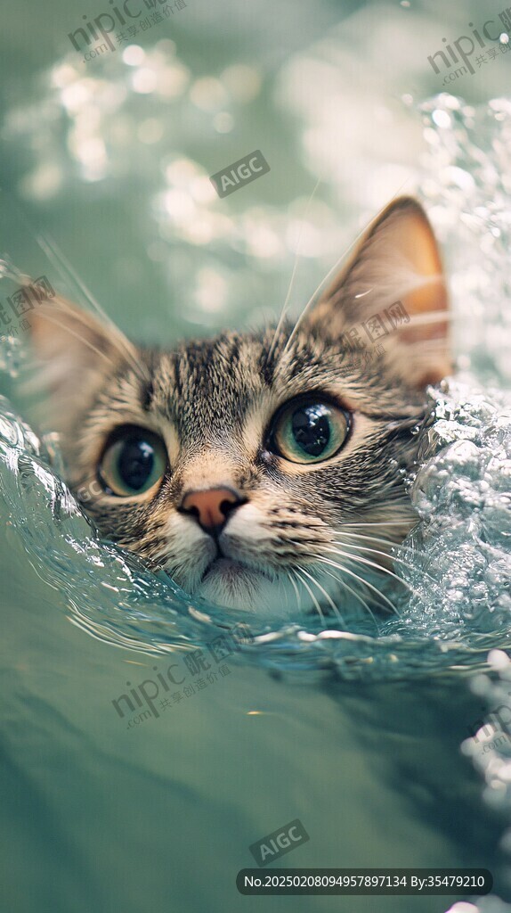 猫咪潜水