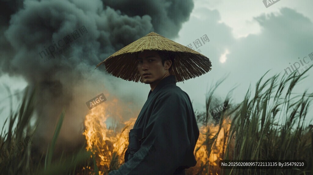 火焰稻田